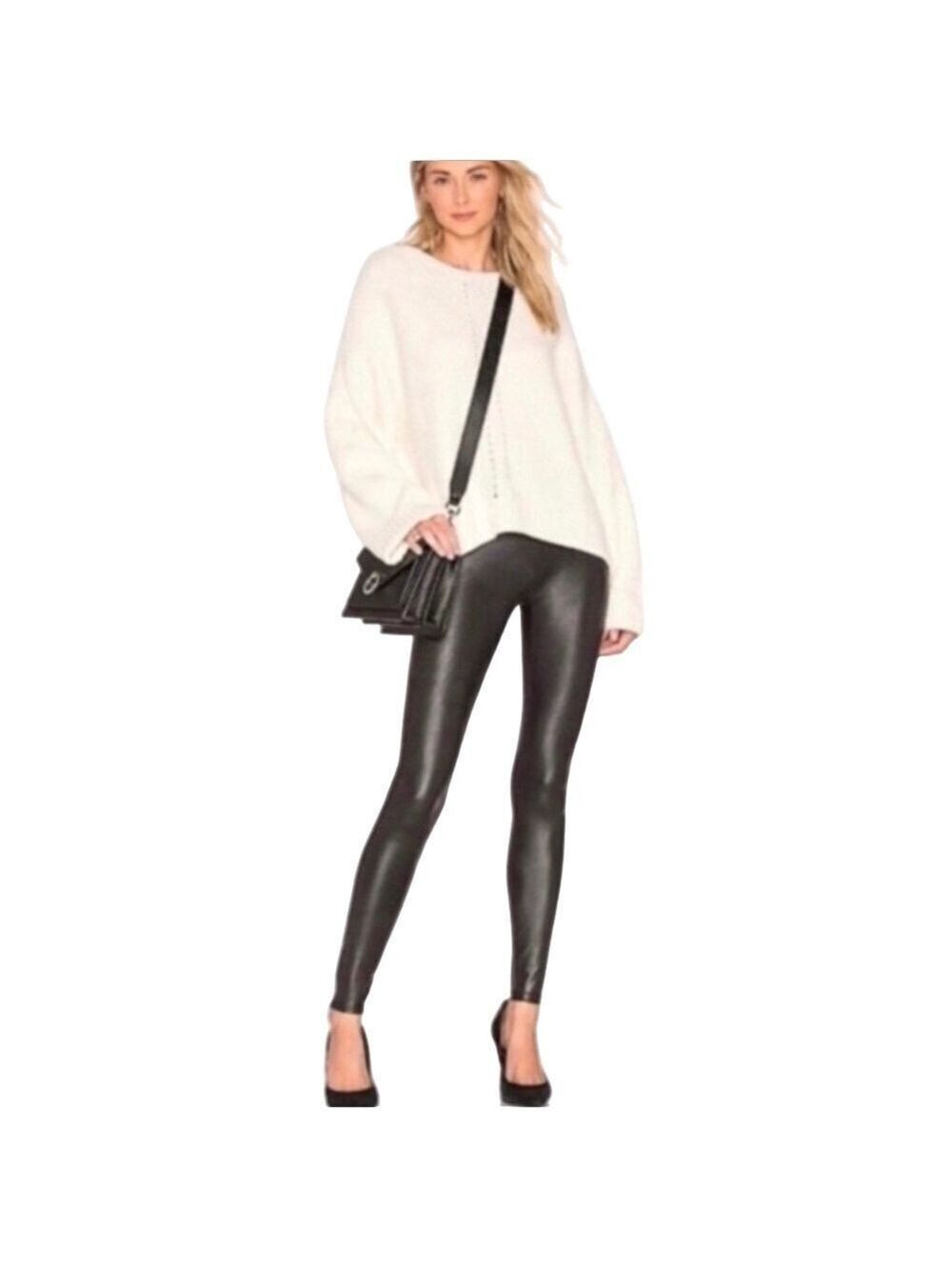 Spanx Shaping Faux Leather Leggings